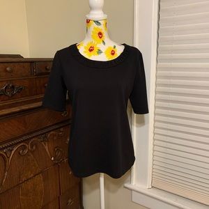 Classy, black Talbot top size medium black an excellent used condition.